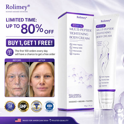 🔥Made and shipped from Australia 💫Rolimey® PDRN Multi-Peptide Massaging Roller Cream - Anti-aging, Hydrating, Skin Firming & Lifting, Skin Repair, Even Tone, Acne and Dark Spot Treatment, Wart and Mole Removal, and Psoriasis Relief.