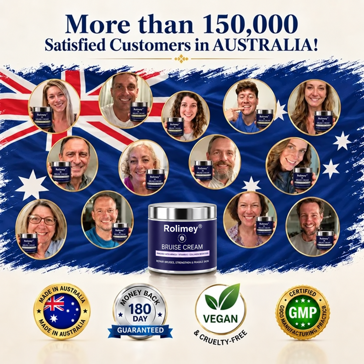 🇦🇺🌟👩‍⚕️Rolimey® BruiseRepair & Skin-Strengthening Cream-Advanced daily care forbruise-prone skin
