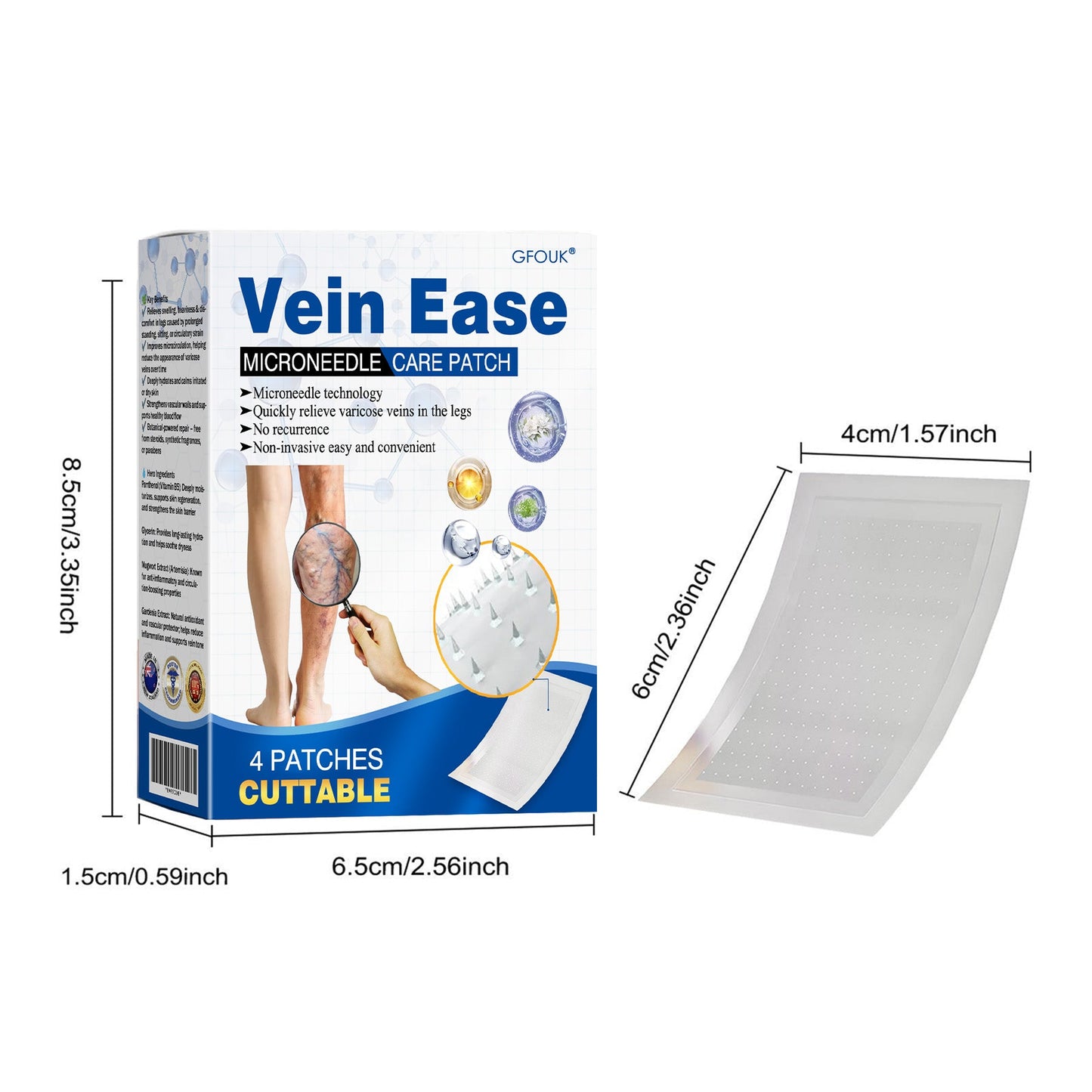 🇦🇺👨‍⚕️✅GFOUK® VeinEase Microneedle Care Patch⚡Instant Relief, Long-Term Results