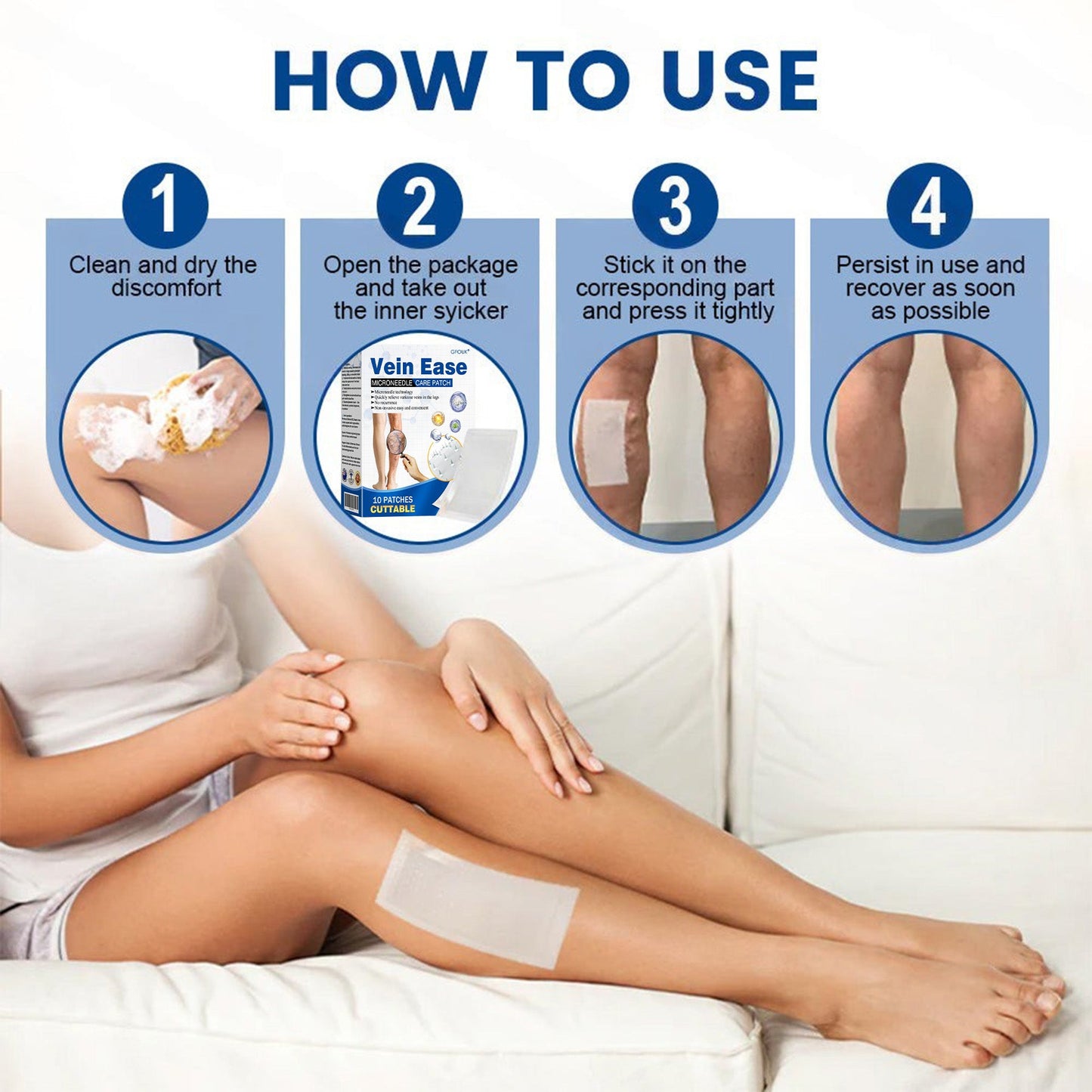 🇦🇺👨‍⚕️✅GFOUK® VeinEase Microneedle Care Patch⚡Instant Relief, Long-Term Results