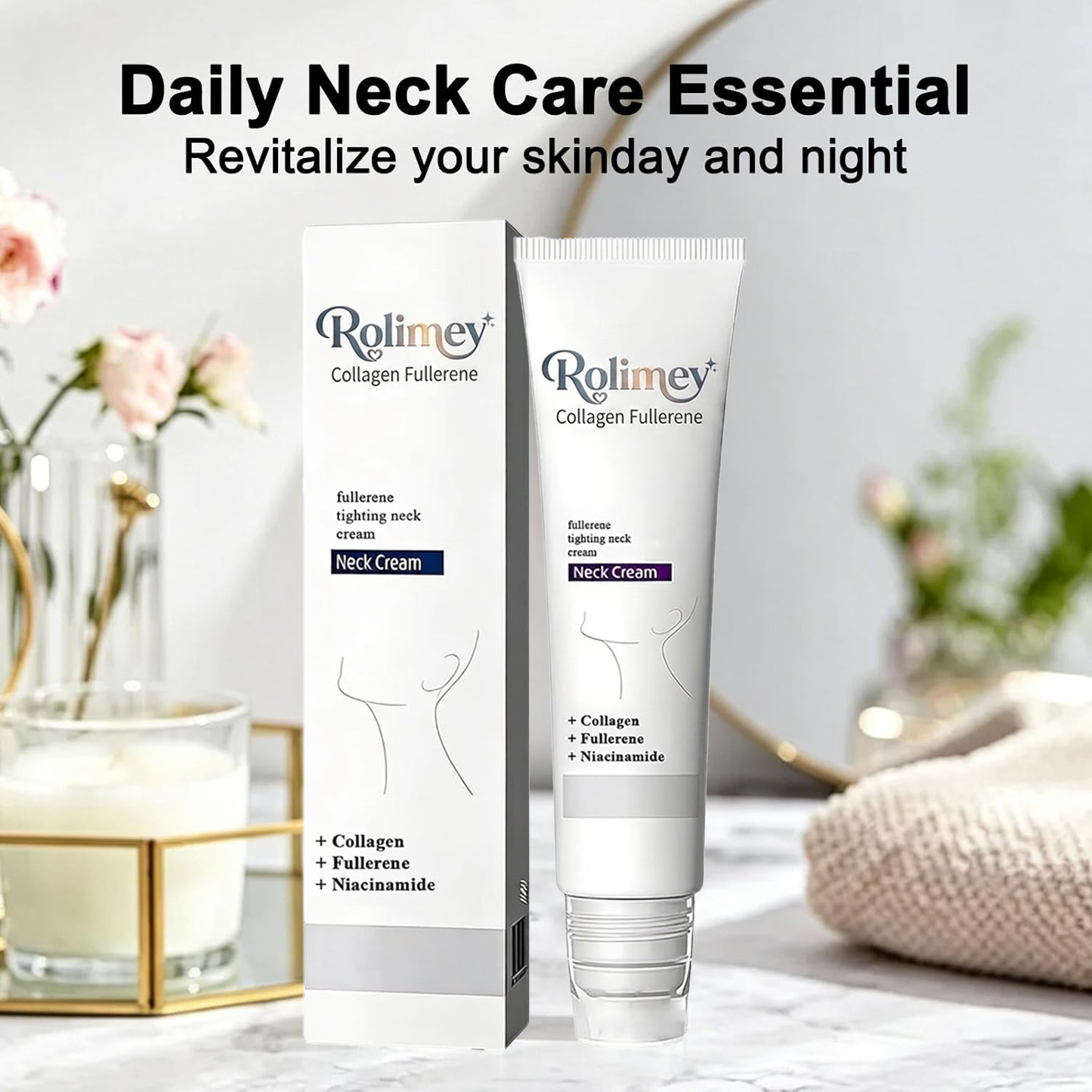 🎁Made and shipped from Australia 💫Rolimey® Collagen Fullerene Cream, Rolimey Collagen Cream with Collagen Peptides, 2026 New Tighten & Lift Cream for Crepey Skin, Wrinkles and Tightening for Skin Types
