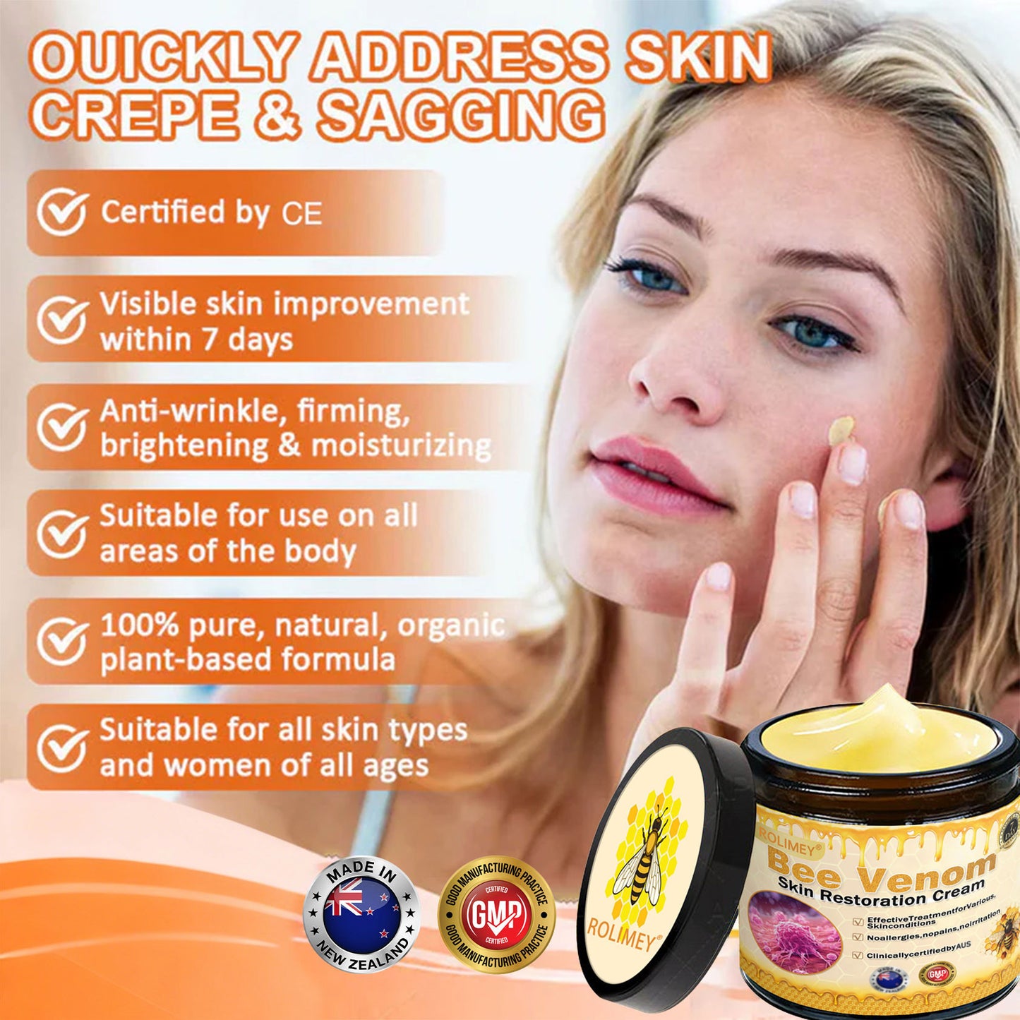 🍇Made and Shipped from Australia✨✨ : Rolimey® Bee venom Pro Comprehensive Cream — 🔥Limited Time 80% OFF🔥