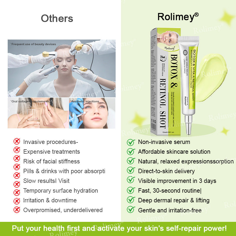 🍈Made and shipped from Australia 💫Rolimey® Botox & Vita-A Retinol Shot Wrinkle-Lift Tightening cream - Last Day Promotion 70% OFF