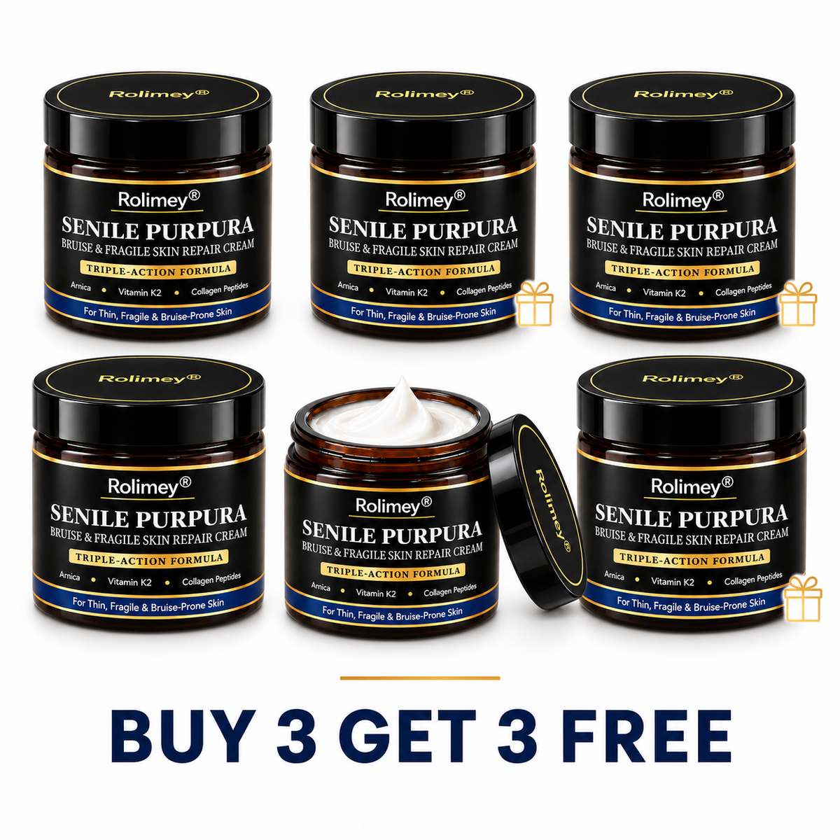 🇦🇺🎁👩‍⚕️Rolimey® BruiseRepair & Skin-Strengthening Cream-Advanced daily care forbruise-prone skin