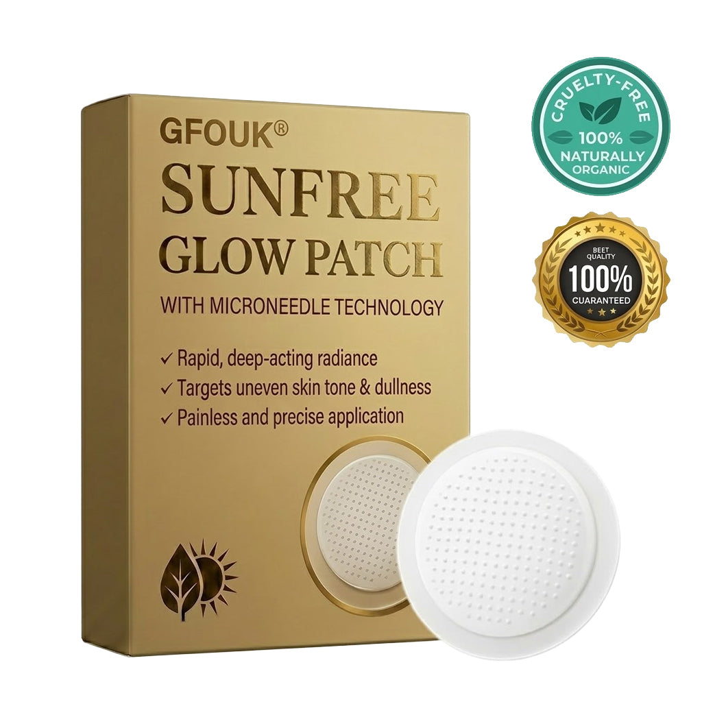 🏖️Sun Free Glow Patches, GFOUK® Sun Free Glow Tanning Microdarts Patch, Tanning Patches for Face & Body Deep Hydration & Golden Bronze - Gentle Formula Suitable for All Skin Types