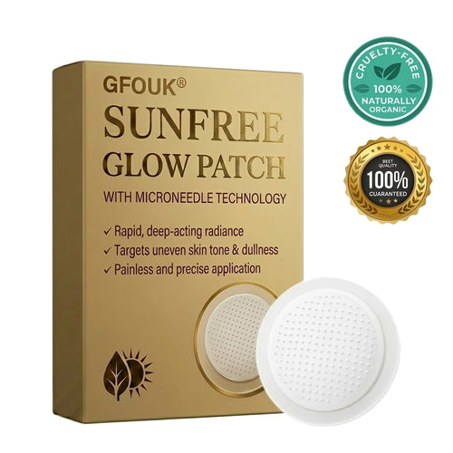 🏖️Sun Free Glow Patches, GFOUK® Sun Free Glow Tanning Microdarts Patch, Tanning Patches for Face & Body Deep Hydration & Golden Bronze - Gentle Formula Suitable for All Skin Types
