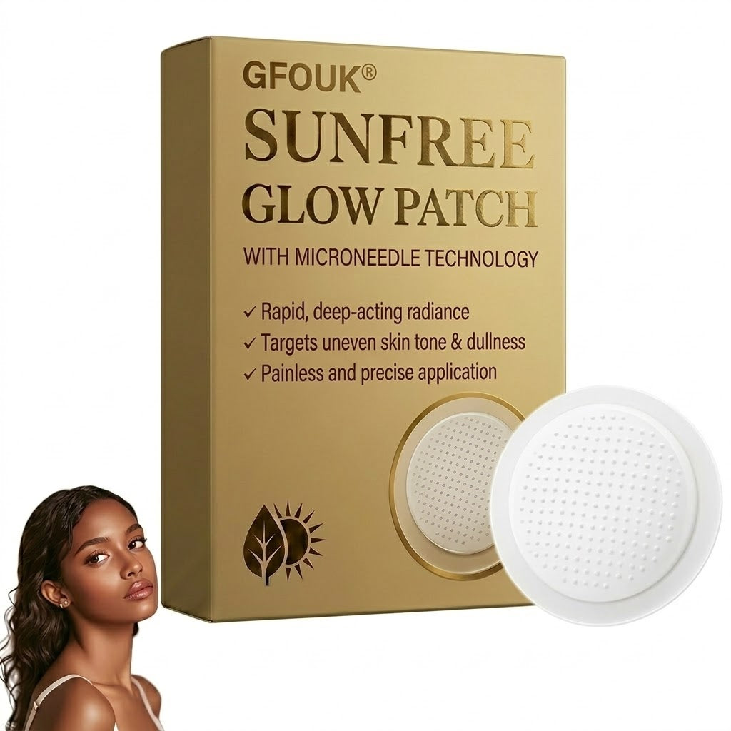 🏖️Sun Free Glow Patches, GFOUK® Sun Free Glow Tanning Microdarts Patch, Tanning Patches for Face & Body Deep Hydration & Golden Bronze - Gentle Formula Suitable for All Skin Types