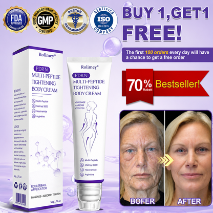 🔥Made and shipped from Australia 💫Rolimey® PDRN Multi-Peptide Massaging Roller Cream - Anti-aging, Hydrating, Skin Firming & Lifting, Skin Repair, Even Tone, Acne and Dark Spot Treatment, Wart and Mole Removal, and Psoriasis Relief.
