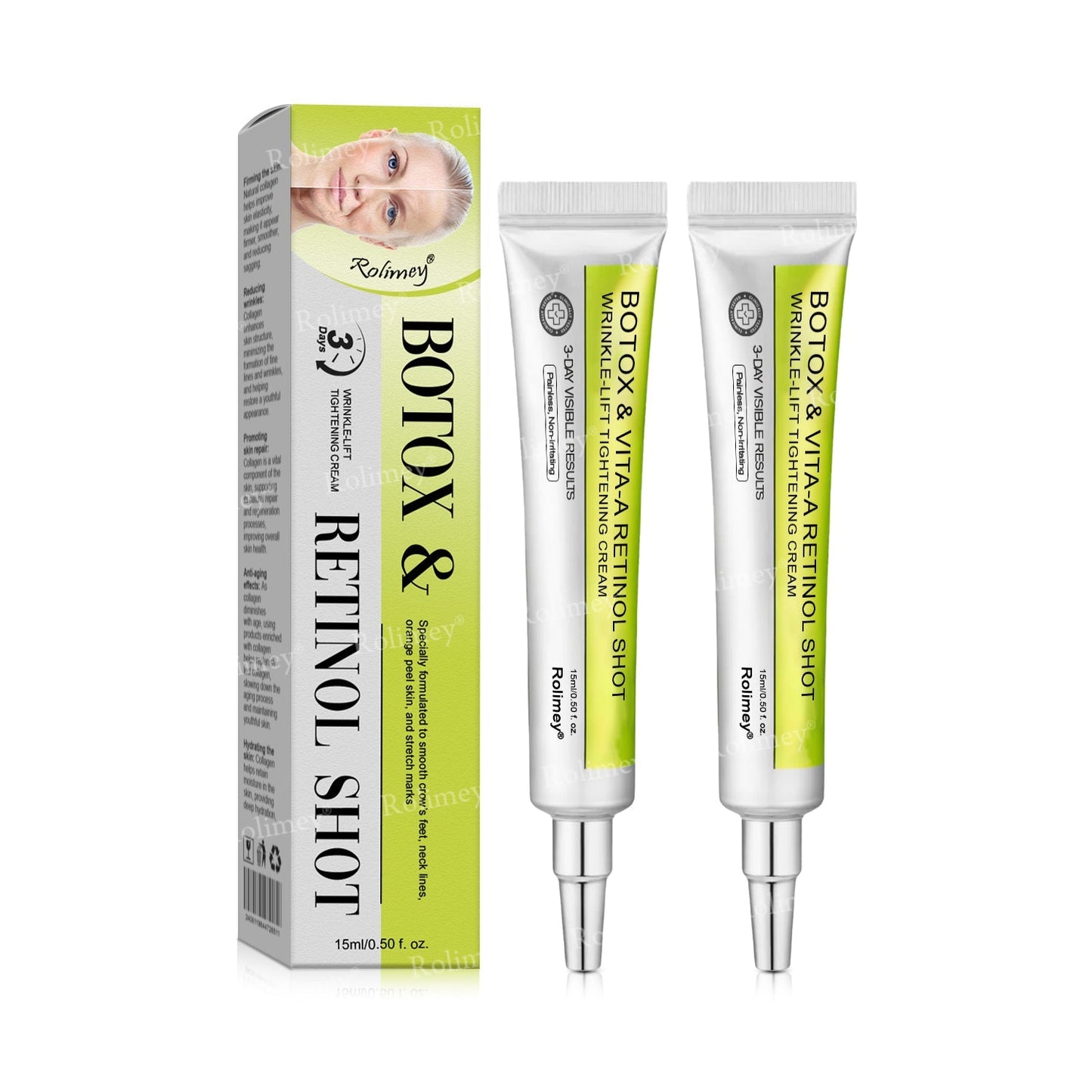 🍈Made and shipped from Australia 💫Rolimey® Botox & Vita-A Retinol Shot Wrinkle-Lift Tightening cream - Last Day Promotion 70% OFF